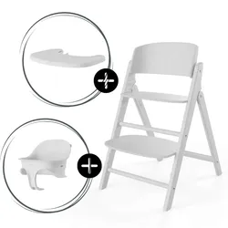 Cybex Click & Fold 3-in-1 Hochstuhl (inkl. Babyset und Tablet), Farbe: All White