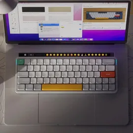 nuphy Air60 V2 Tragbar Mechanische kabellose Mini-Tastatur mit Beleuchtung,Unterstützung QMK/VIA Kompatibel mit Windows/Mac OS/Linux für Bluetooth 5.1/2.4GHz/(USB-C)-White Gateron Red Switch