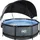 EXIT TOYS Stone Pool 244 x 76 cm inkl. Filterpumpe und Sonnensegel