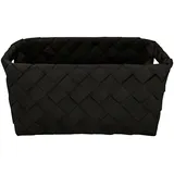 KLEINE WOLKE Aufbewahrungskorb Aspera 28 x 12 x 28 cm schwarz