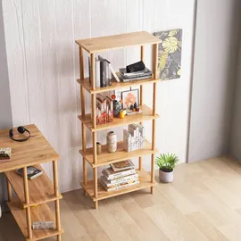 [en.casa] Bücherregal 60 x 29 x 137 cm Beige