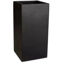 Polystone Pflanzsäule für morderne Bepflanzung 35 x 70 cm anthrazit
