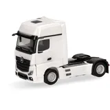 HERPA 317948 LKW Modell Mercedes-Benz Actros L Gigaspace Solozugmaschine 2achs, Miniatur im Maßstab 1:87, Sammlerstück, Made in Germany, Kunststoff Miniaturmodell, Mehrfarbig