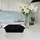 Relaxdays Auflaufform Set 33 x 20 x 6 cm Schwarz