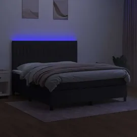 vidaXL Boxspringbett 180 x 200 cm Schwarz