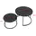 [en.casa] Skagen Marmor schwarz 2er Set