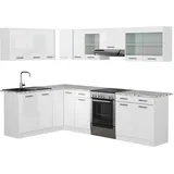 Vicco Eckküche Rick, Hochglanz 267 x 167 cm AP Marmor