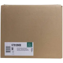 Exacompta 5770120VDE 50x Kassen- und Additionsrolle 57mmx40m, 1-lagig, Offset extraweiß 60g - Weiß