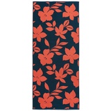 Dyckhoff Strandtuch 'Flowers' 80 x 180 cm Blau/Orange