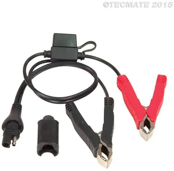 OPTIMATE Batteriekabel Krokodilklemmen auf SAE (No.14)