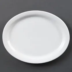 Olympia Whiteware ovale Servierteller 25cm