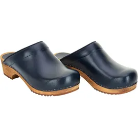 Sanita Comfortwear Clog "Wood-Lotte open, - Blau