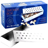 Räucherbox für BBQ Smoker Grill Aromabox Oudoor Kochen Grillen Barbecue Rauch