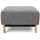 Innovation Living Polsterhocker 100% Polyester 65 x 40 x 65 cm Grau