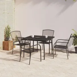 vidaXL Garten-Essgruppe 5-tlg. Anthrazit