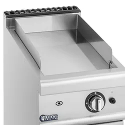 Royal Catering Gas-Grillplatte - 6 kW - 50 - 300 °C - Propangas / LPG / Erdgas - Unterschrank -