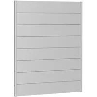 Biohort Wandpaneel für Sichtschutz 150 x 180 cm silber