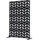 Vevor Paravent 120 x 50,8 x 183 cm Schwarz Metall
