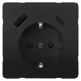 Siemens Schuko-Steckdose DELTA style Anthrazit