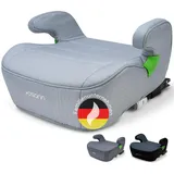 Osann Junior Isofix, Sitzerhöhung Auto Kinder, extra weiche und sichere Kindersitzerhöhung mit Isofix, 126-150 cm (ca. 15-36 kg), Sitzschale i-Size - Dolphin Grey