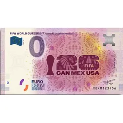 0 Euro Banknote „Gastgeberland Mexiko" zur FIFA WM 2026TM