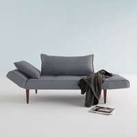 Innovation Living TM Schlafsofa »Zeal«, im Scandinavian Design, Styletto Beine, inklusive Rückenkissen grau