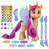 My Little Pony – Mit Huf und Herz Regenbogen-Haarstyles Sunny Starscout, Pony (15 cm) mit Haarstyling-Accessoires