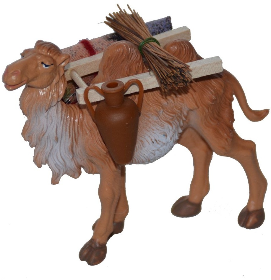 Krippenzubehör Kamel mit Gepäck für Weihnachtskrippe Krippe Krippen