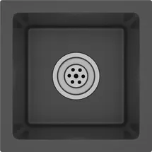vidaXL Handgemachte Einbauspüle Schwarz Edelstahl - vidaXL