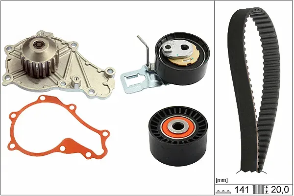 INA Wasserpumpe + Zahnriemensatz 530069830 für Ford Vaughall Citroën DS Peugeot TOYOTA LEXUS