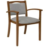 einrichtungsdesign24 Alexander Rustikal Seniorenstuhl 52 x 52 x 52 cm grau