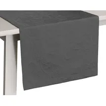 PICHLER Tischläufer Cordoba bügelfrei dunkelgrau Größe 50x150 cm