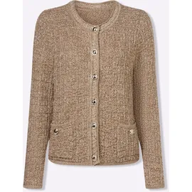 Witt Weiden Strickjacke in camel-ecru-meliert | Gr.: 36