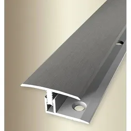 PROVISTON | Übergangsprofil | Laminatausgleich | Breite: 31.5 mm | Höhenausgleich: 7-12 mm | Länge: 900 mm | Aluminiumprofil | Edelstahloptik | 1 Stück