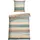 SCHIESSER Emilia Gestreift Petrol 135 x 200 cm + 80 x 80 cm