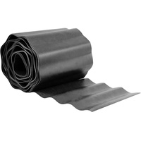 GARDENIX Rasenkante Kunststoff 9m, Höhe 25 cm - Beeteinfassung Gewellte für Blumenbeet - Beetumrandung Kunststoff Grau, Beetbegrenzung, Flexibel, Wetterbeständig, Einfache Montage