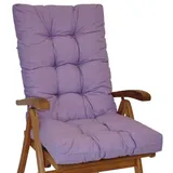Rattani Hochlehnerauflage Hochlehner Auflage Sylva Hochlehner Auflage Gr. 120 x 50 cm violett, Material Uni Living violett lila
