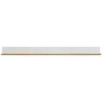 Lomadox Crisp-61 Wandregal 170 x 15 x 20 cm Weiß/Wotan Eiche
