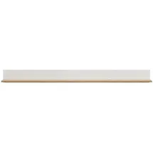 Lomadox Crisp-61 Wandregal 170 x 15 x 20 cm Weiß/Wotan Eiche