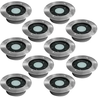 10x Set - LED Puck Solar