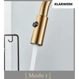klarwerk Paul Küchenarmatur Niederdruck Gold