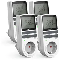 Ansmann 4x digitale Wochenzeitschaltuhr, LCD-Display 3680W, 10 Schaltzeiteiten - ANSMANN