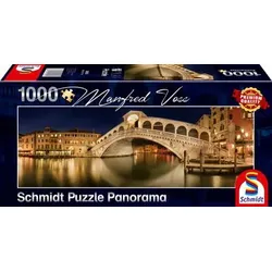 SCHMIDT SPIELE 59620 Panoramapuzzle, Rialto Brücke