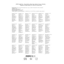 ich-zapfe Schanksäule Chrom 4-leitig, elegant, `Topp-Qualität!`