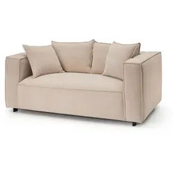 2-Sitzer Sofa Vandel Polster sand gelb, 69x173x104 cm