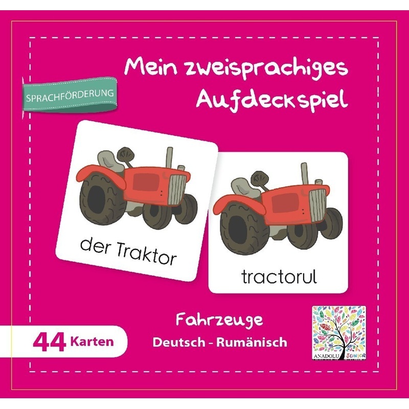 Mein Zweisprachiges Aufdeckspiel - Mein Zweisprachiges Aufdeckspiel Fahrzeuge Deutsch-Rumänisch (Kinderspiel)