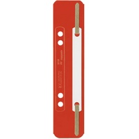 Leitz 3710-00-25 Heftstreifen kurz Kunststoff rot