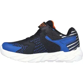 SKECHERS Flex-Glow Bolt Kinder Schwarz/Blau/Orange 33