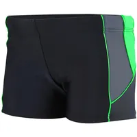 Aquarti Badehose Jungen Schwarz/Graphit/Grün 164