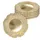 Spetebo Kunststoff Teller Gold 33cm - 6er Set - Deko Kerzen Tablett rund